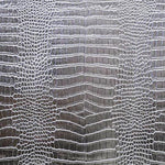 Kunstleder Reptil Silber - Ribes y Casals