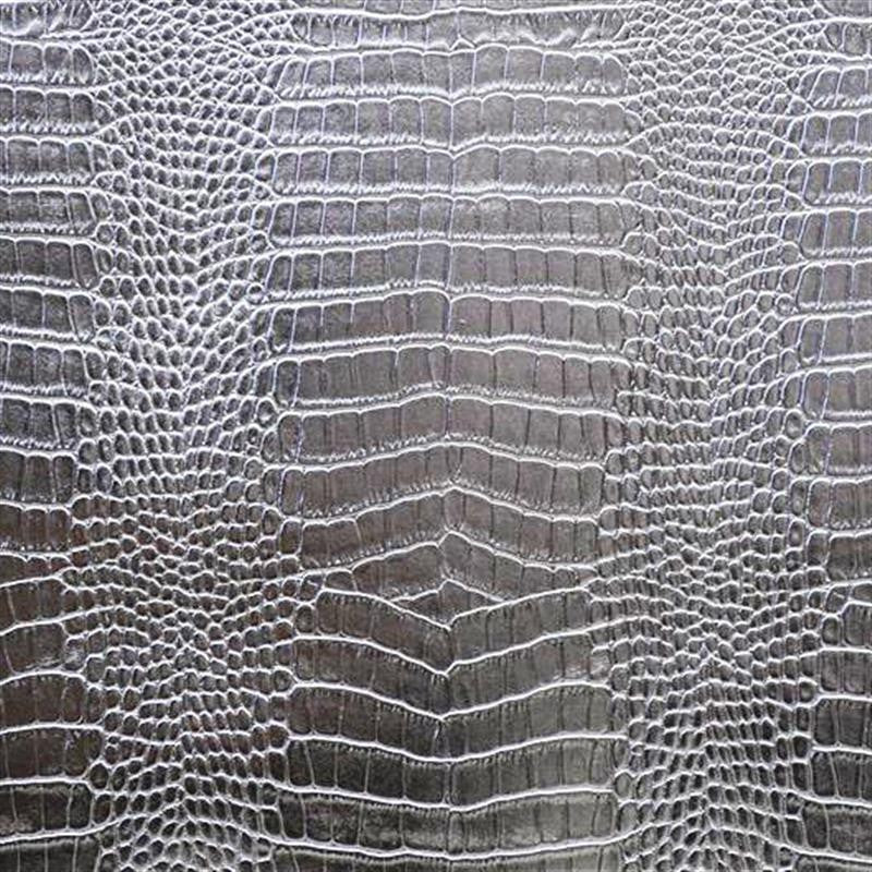 Kunstleder Reptil Silber - Ribes y Casals