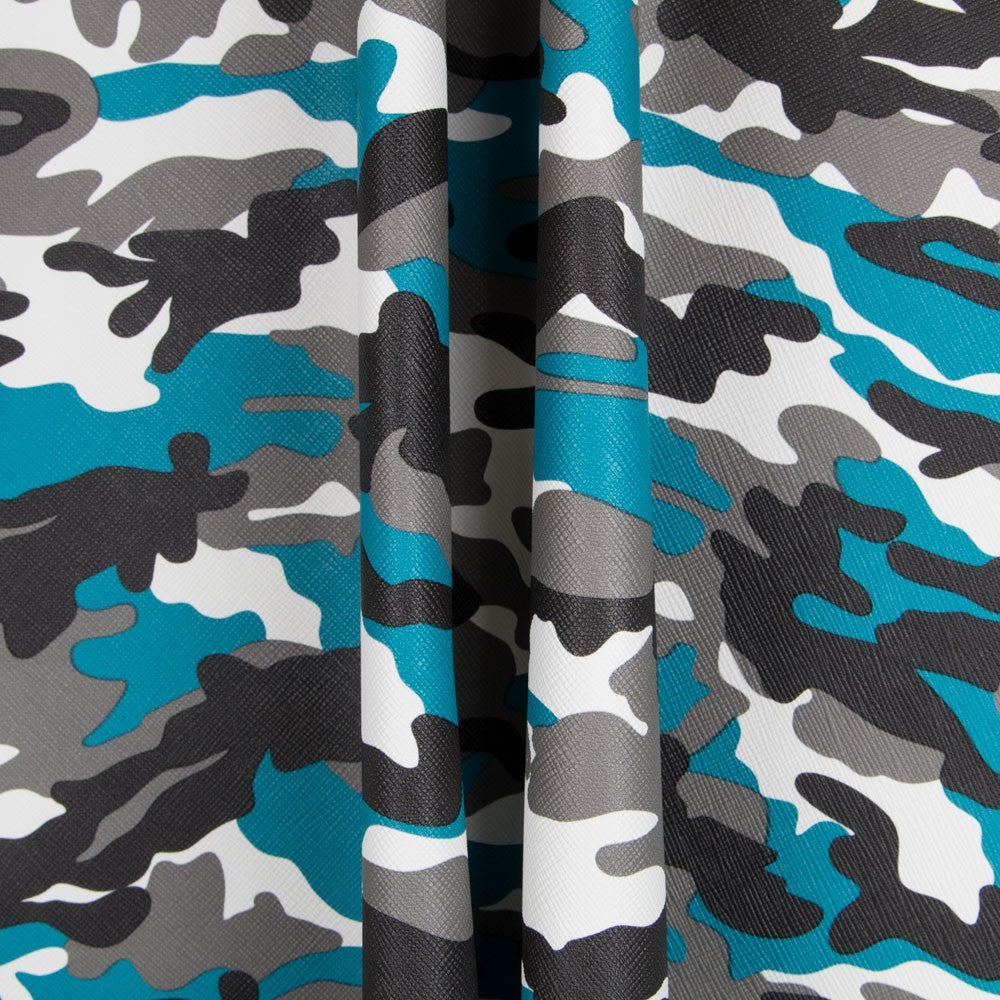 Kunstlederpolsterung Military Türkis - Ribes y Casals