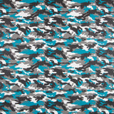 Kunstlederpolsterung Military Türkis - Ribes y Casals
