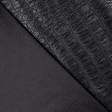 Krokodil-Kunstleder Schwarz - Ribes y Casals