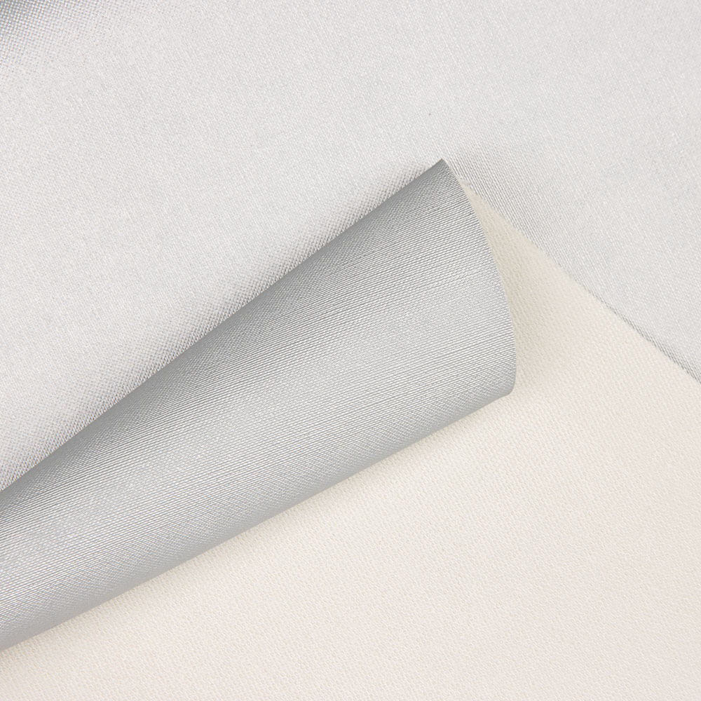 Onasis Silver Feuerhemmendes metallisiertes Kunstleder - Ribes y Casals