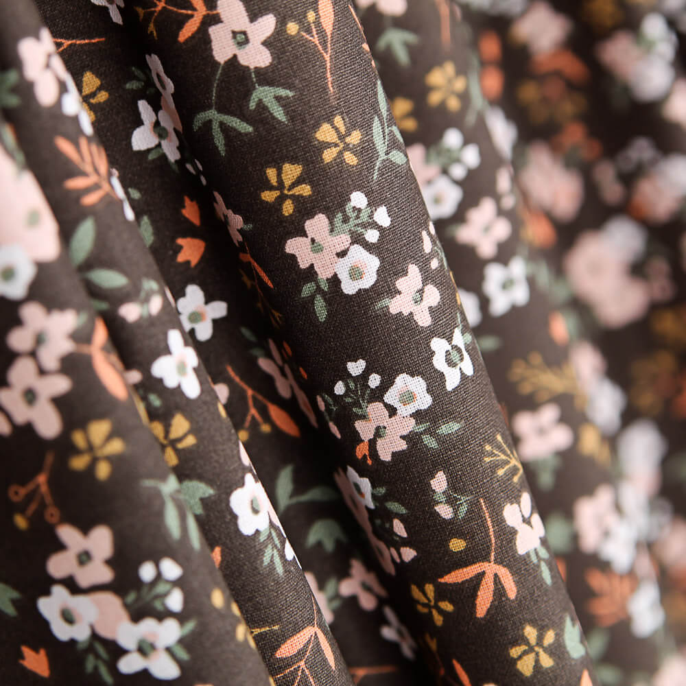 Chocolate Forest Baumwolle Popeline - Ribes y Casals