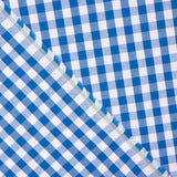 Karierter Maxi aus Baumwollpopeline Blau - Ribes y Casals