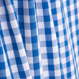 Karierter Maxi aus Baumwollpopeline Blau - Ribes y Casals