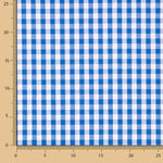 Karierter Maxi aus Baumwollpopeline Blau - Ribes y Casals