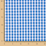 Karierter Maxi aus Baumwollpopeline Blau - Ribes y Casals