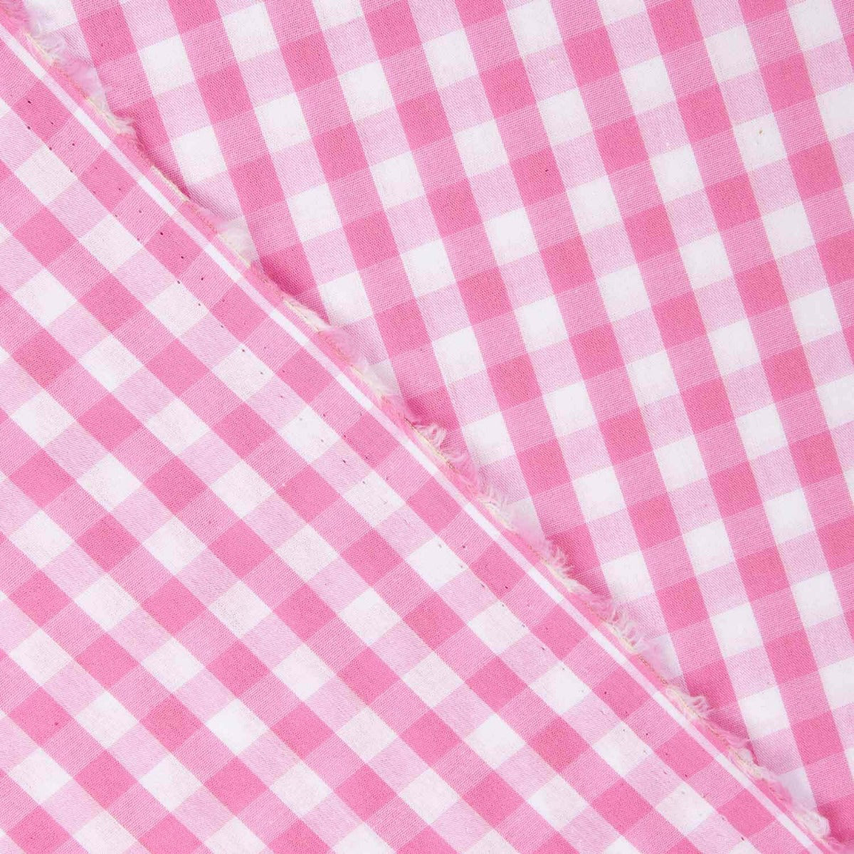Baumwoll-Popeline kariert Baumwolle Maxi Rosa - Ribes y Casals