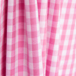 Baumwoll-Popeline kariert Baumwolle Maxi Rosa - Ribes y Casals
