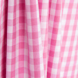 Baumwoll-Popeline kariert Baumwolle Maxi Rosa - Ribes y Casals