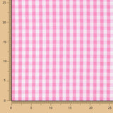 Baumwoll-Popeline kariert Baumwolle Maxi Rosa - Ribes y Casals