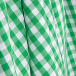 Grüner Baumwoll-Popeline-Maxi mit Baumwollkaro - Ribes y Casals