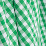 Grüner Baumwoll-Popeline-Maxi mit Baumwollkaro - Ribes y Casals