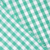 Water Green Baumwoll-Popeline Maxi Baumwolle kariert - Ribes y Casals