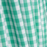 Water Green Baumwoll-Popeline Maxi Baumwolle kariert - Ribes y Casals