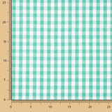 Water Green Baumwoll-Popeline Maxi Baumwolle kariert - Ribes y Casals