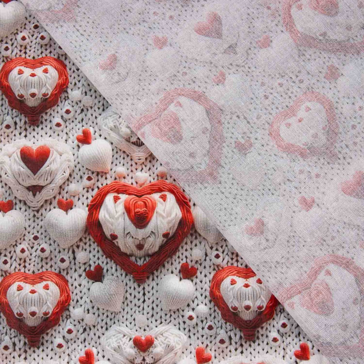 Baumwollpopeline Cuore Crochet - Ribes y Casals