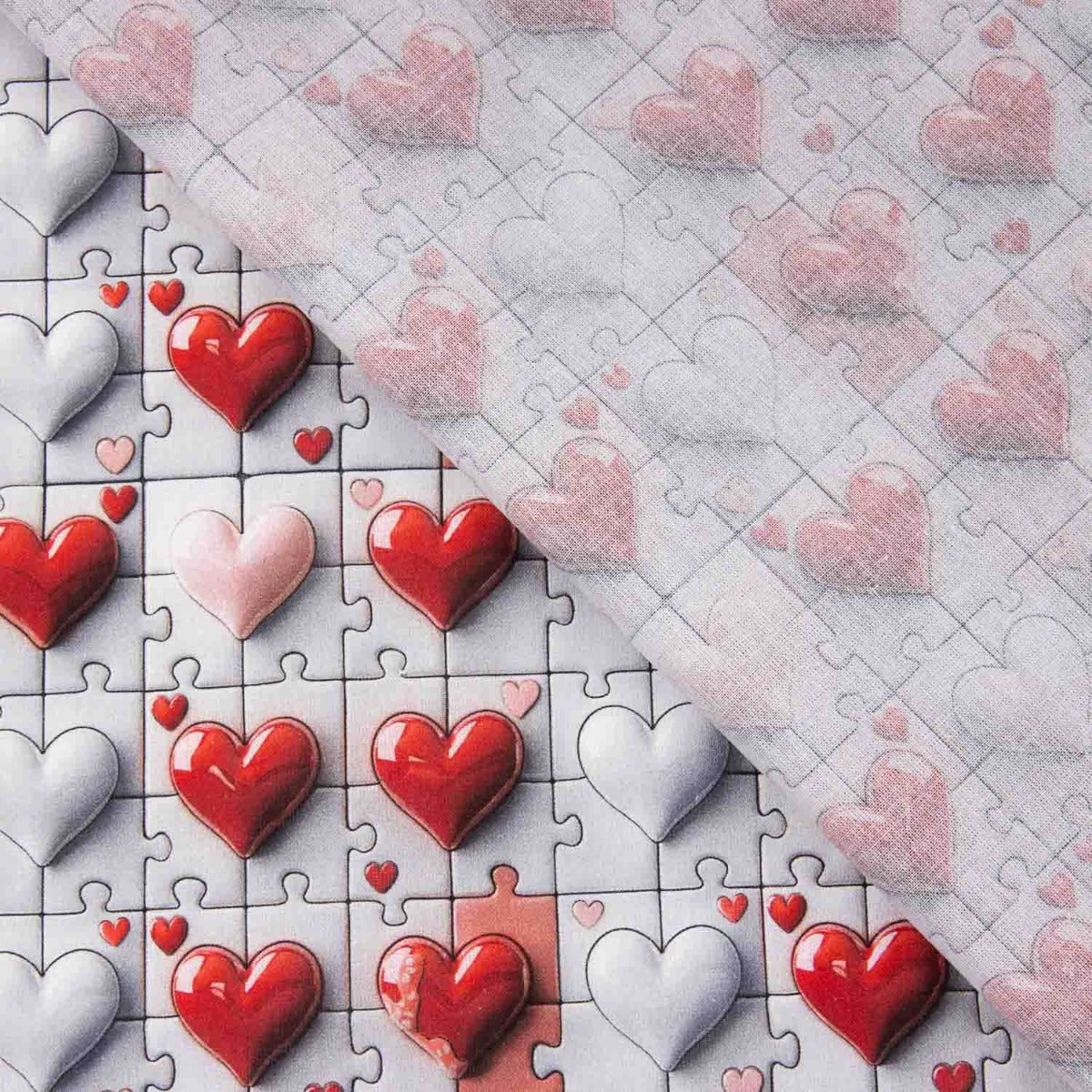 Baumwollpopeline Cuore Puzzle - Ribes y Casals