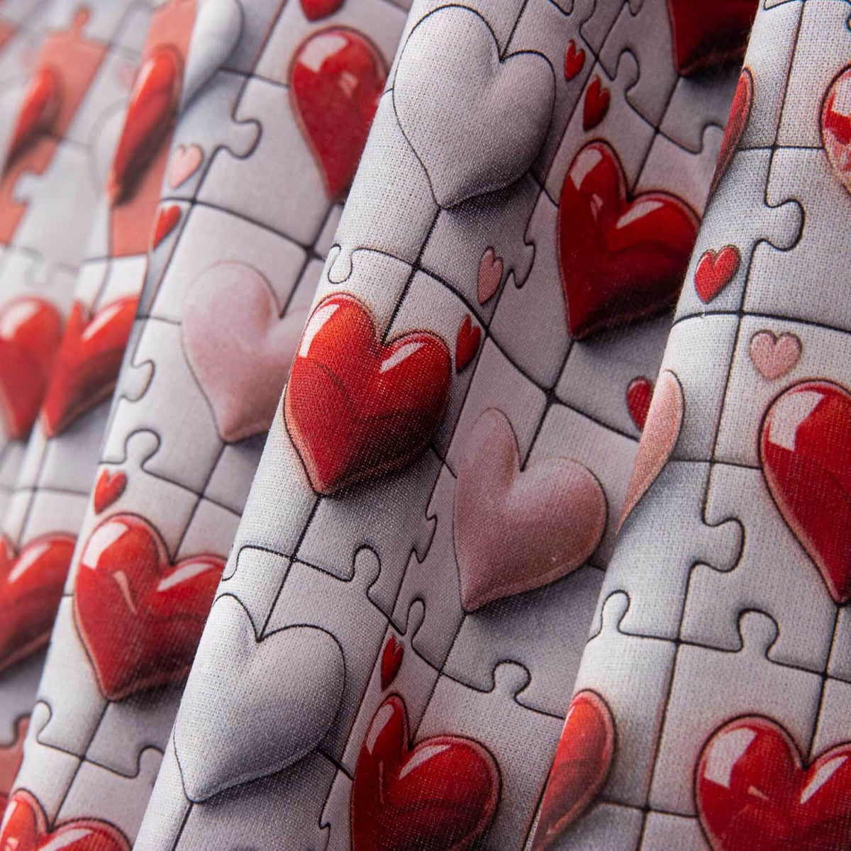Baumwollpopeline Cuore Puzzle - Ribes y Casals
