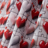 Baumwollpopeline Cuore Puzzle - Ribes y Casals