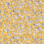 Oeko-Tex® Kurkuma-Blüten-Baumwollpopeline - Ribes y Casals