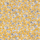 Oeko-Tex® Kurkuma-Blüten-Baumwollpopeline - Ribes y Casals