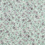 Oeko-Tex® Baumwoll-Popeline Blume Mintgrün - Ribes y Casals