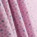 Popeline Baumwolle Blumen Rosa - Ribes y Casals