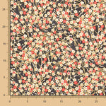 Baumwoll-Popeline Blumen Shang Rot Oeko-Tex® Baumwoll-Popeline - Ribes y Casals