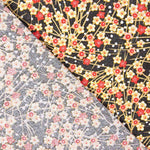Baumwoll-Popeline Blumen Shang Rot Oeko-Tex® Baumwoll-Popeline - Ribes y Casals
