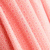 Oeko-Tex® Geometrische Koralle Baumwolle Baumwoll-Popeline - Ribes y Casals