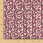 Kinderkleidung Baumwolle Popeline Maroon Forest - Ribes y Casals
