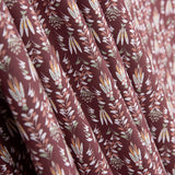 Kinderkleidung Baumwolle Popeline Maroon Forest - Ribes y Casals