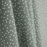 Popeline Baumwolle Popeline Weiß Polka Dots Salbei Grün Hintergrund - Ribes y Casals