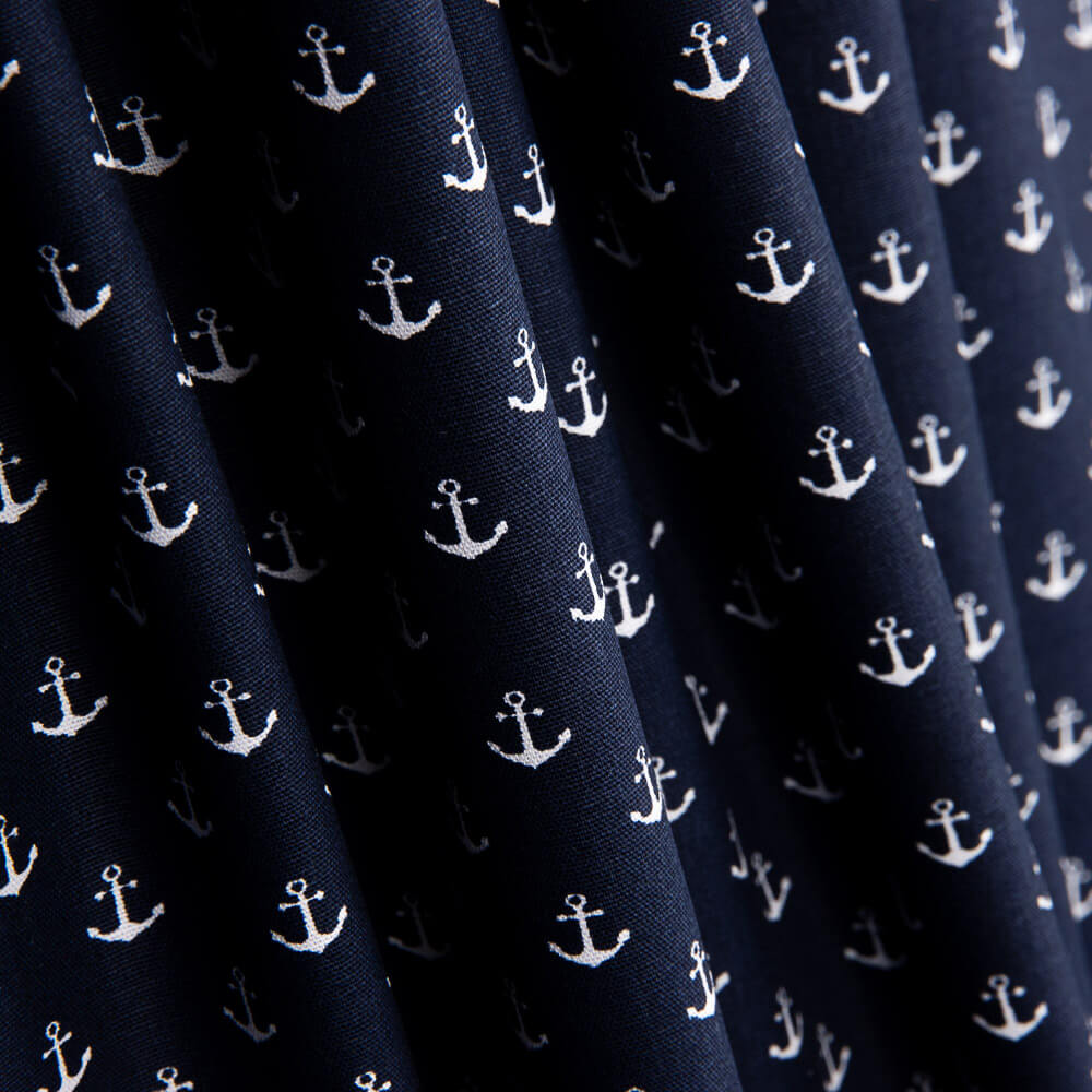 Popeline Baumwolle Marine Anchor - Ribes y Casals