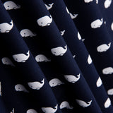 Marine Whale Baumwoll-Popeline - Ribes y Casals