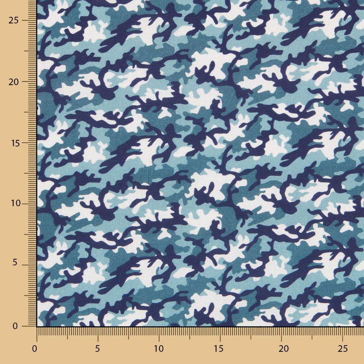 Militär-Baumwollpopeline Blau - Ribes y Casals