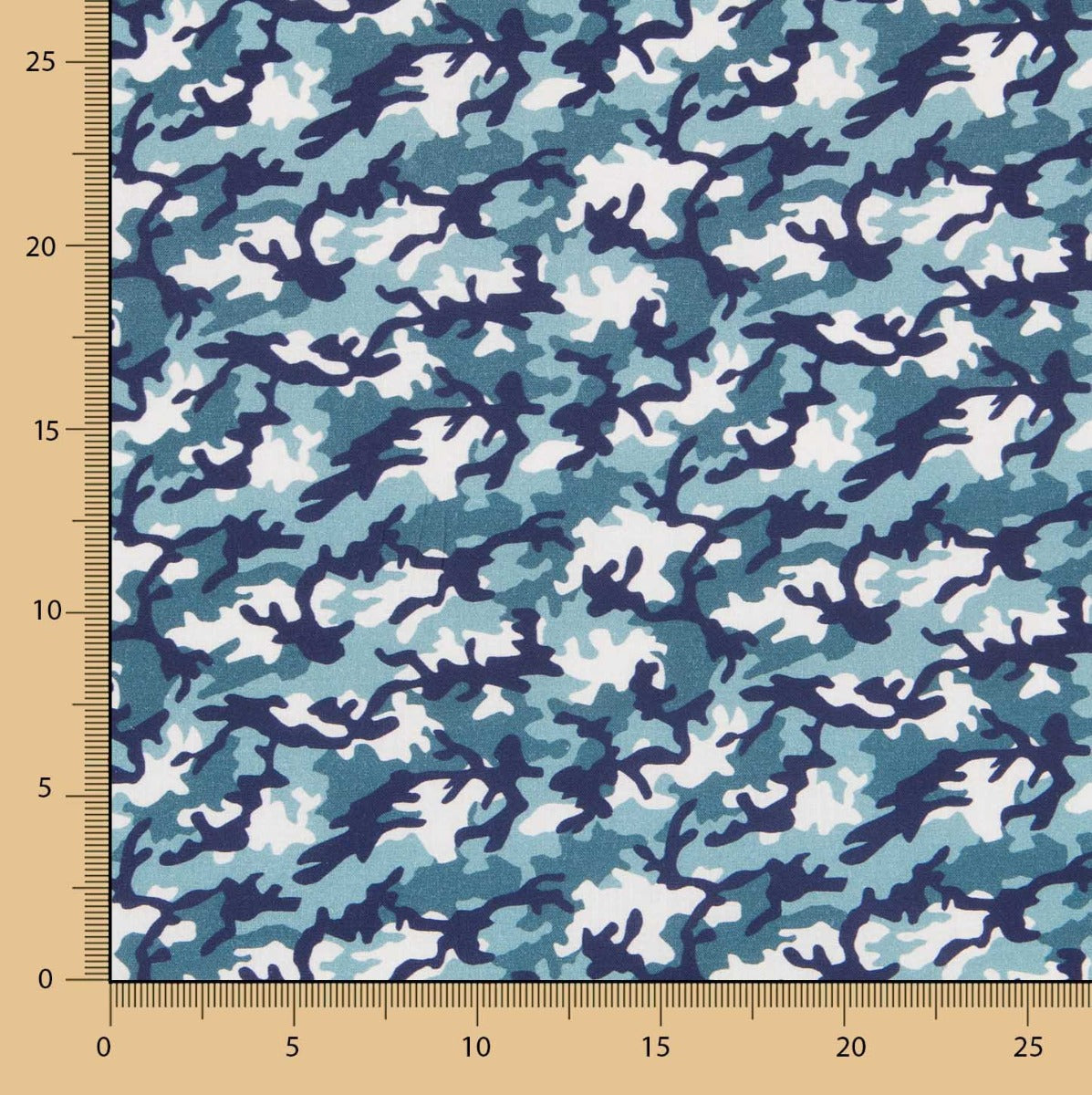 Militär-Baumwollpopeline Blau - Ribes y Casals