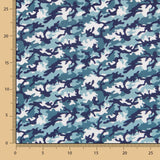 Militär-Baumwollpopeline Blau - Ribes y Casals