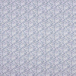 Minimals Baumwoll-Popeline Weiß-Blau - Ribes y Casals