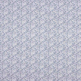 Minimals Baumwoll-Popeline Weiß-Blau - Ribes y Casals