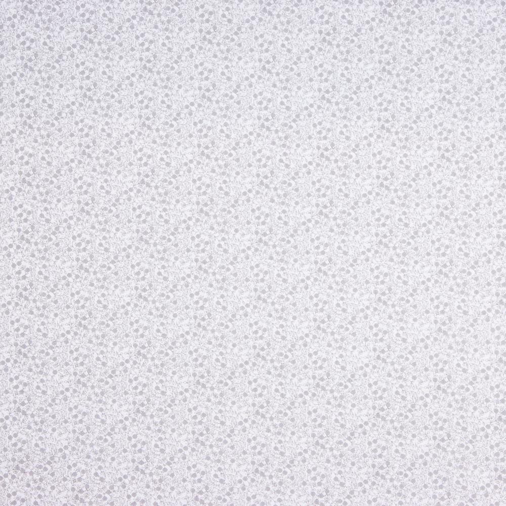 Minimals Baumwoll-Popeline weiß-grau - Ribes y Casals