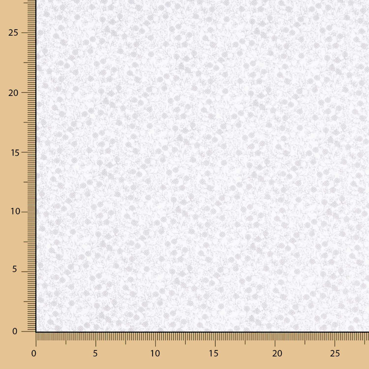Minimals Baumwoll-Popeline weiß-grau - Ribes y Casals