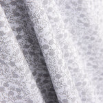 Minimals Baumwoll-Popeline weiß-grau - Ribes y Casals
