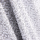 Minimals Baumwoll-Popeline weiß-grau - Ribes y Casals