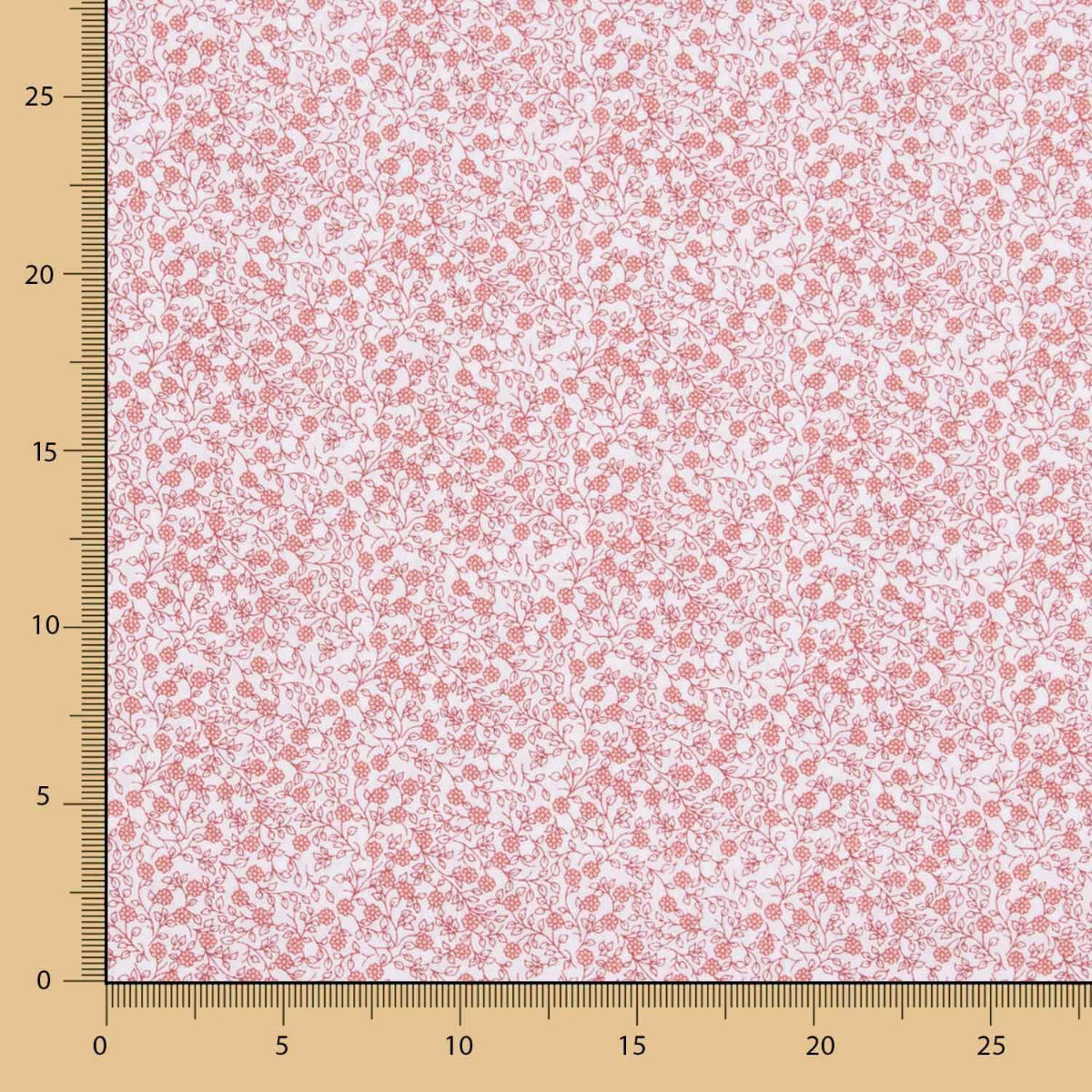 Minimals Baumwoll-Popeline weiß-rosa - Ribes y Casals