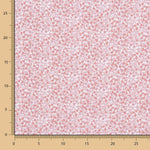 Minimals Baumwoll-Popeline weiß-rosa - Ribes y Casals
