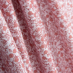 Minimals Baumwoll-Popeline weiß-rosa - Ribes y Casals