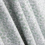 Minimals Baumwoll-Popeline weiß-grün - Ribes y Casals