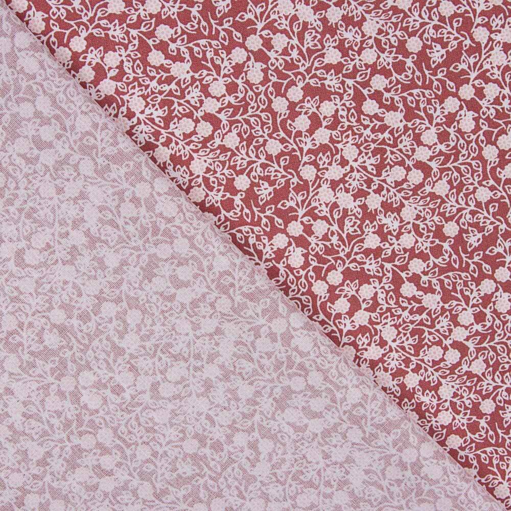 Minimals Baumwoll-Popeline dunkelrosa - Ribes y Casals